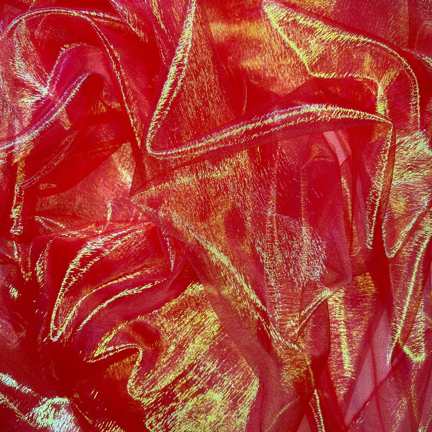 Shimmer Rainbow Organza Fabric | Sheer Shimmer 51" (130cm) Wide – Sold by the Meter