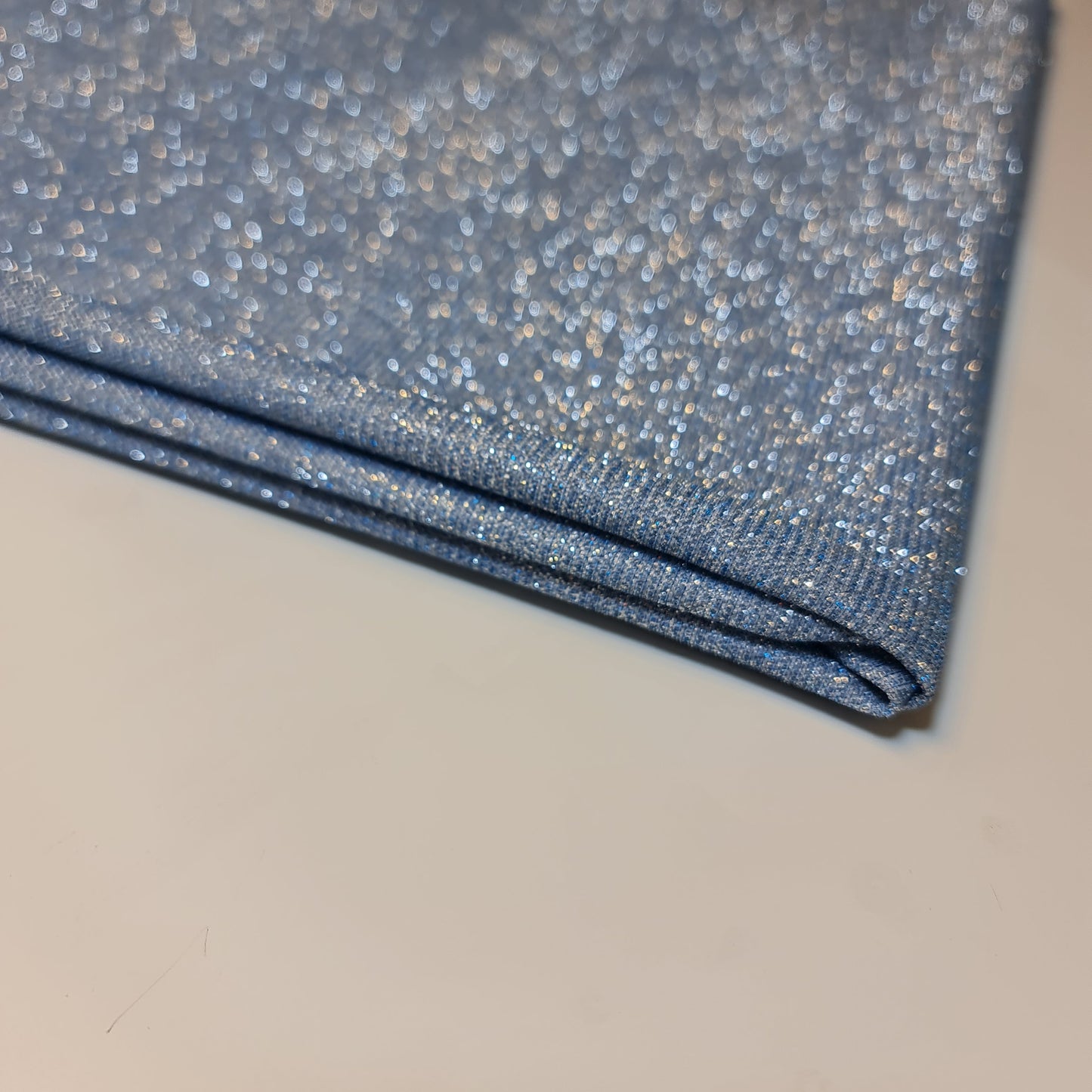 Shimmer Moonlight Stretch Glitter Nylon Fabric – 58" Wide Stardust Backdrop, Dress & Craft Material