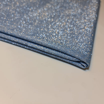 Shimmer Moonlight Stretch Glitter Nylon Fabric – 58" Wide Stardust Backdrop, Dress & Craft Material