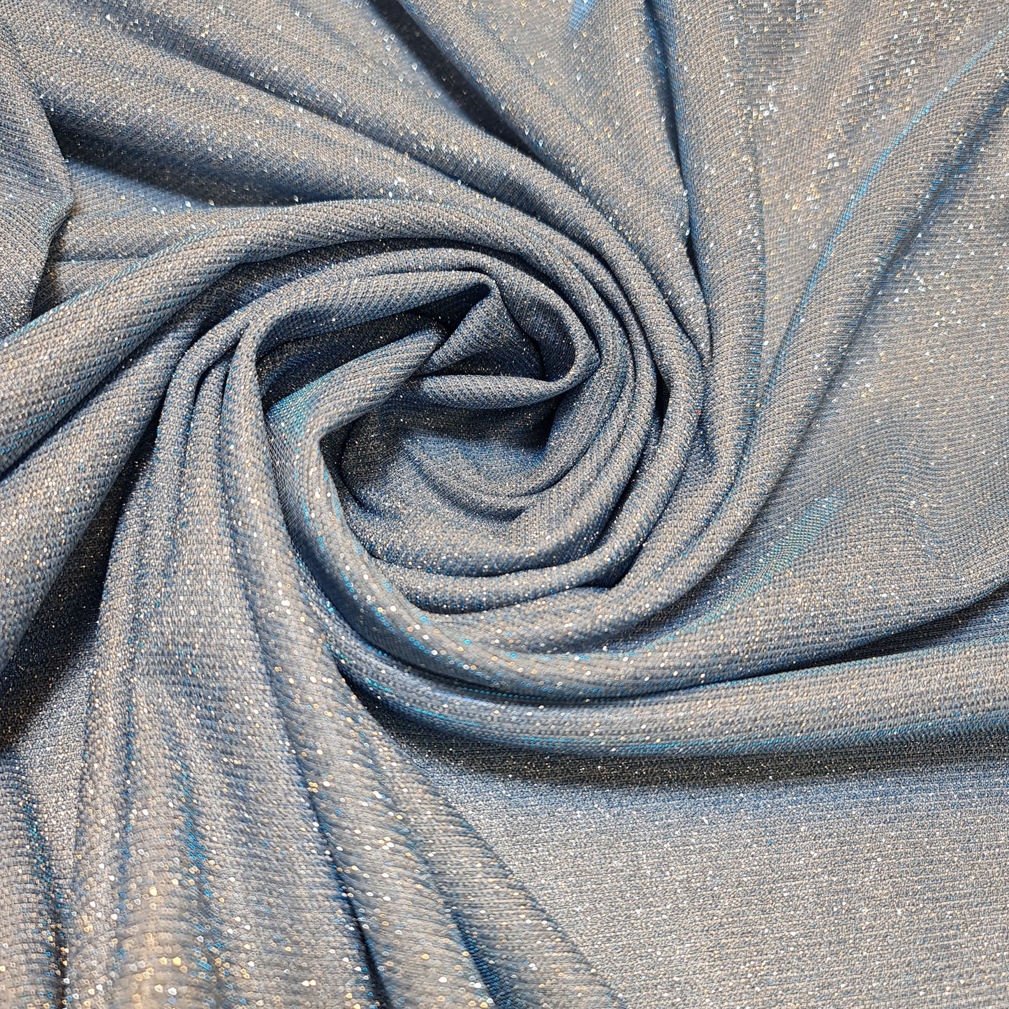 Shimmer Moonlight Stretch Glitter Nylon Fabric – 58" Wide Stardust Backdrop, Dress & Craft Material
