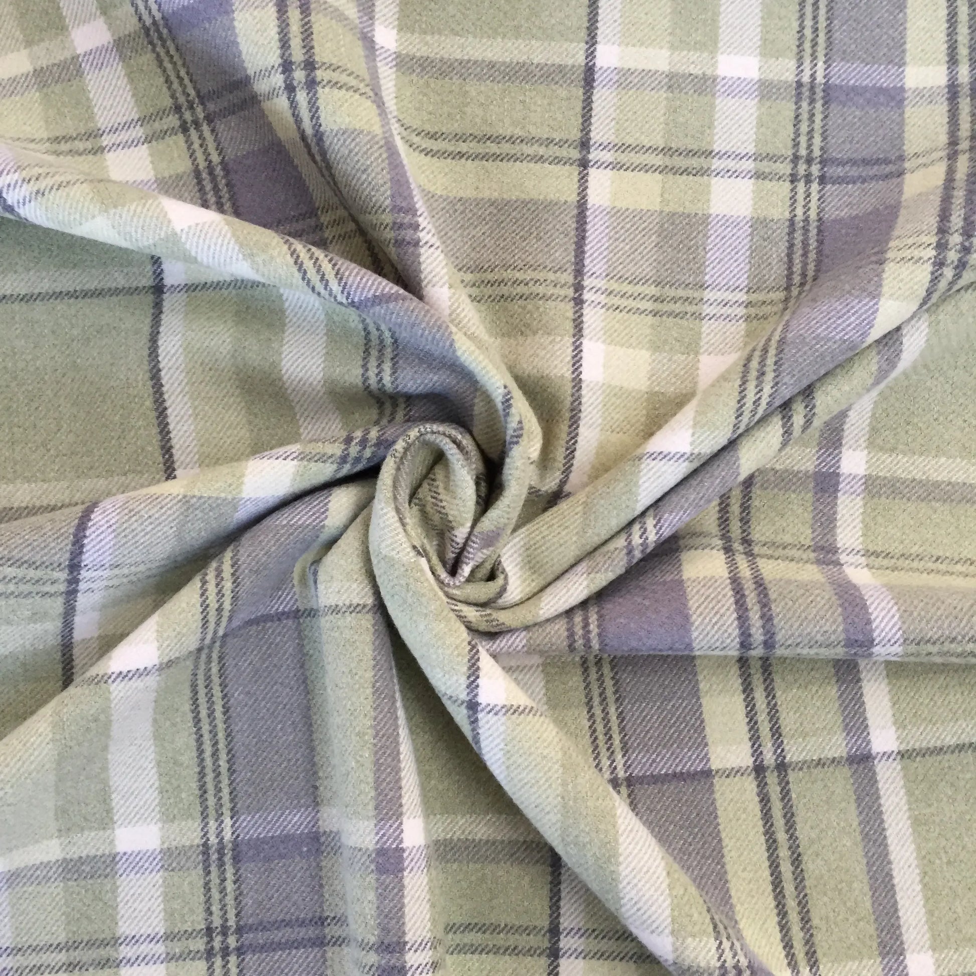 Luxury Weight Faux Wool Effect Tartan Fabric | Heavy 380gsm Upholstery & Coat Fabric 55" (140cm) Wide – Sold by the Meter