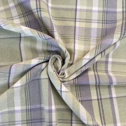 Luxury Weight Faux Wool Effect Tartan Fabric | Heavy 380gsm Upholstery & Coat Fabric 55" (140cm) Wide – Sold by the Meter