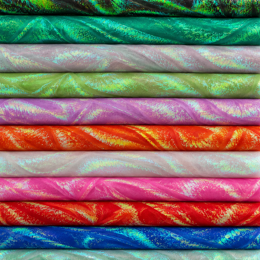 Shimmer Rainbow Organza Fabric | Sheer Shimmer 51" (130cm) Wide – Sold by the Meter