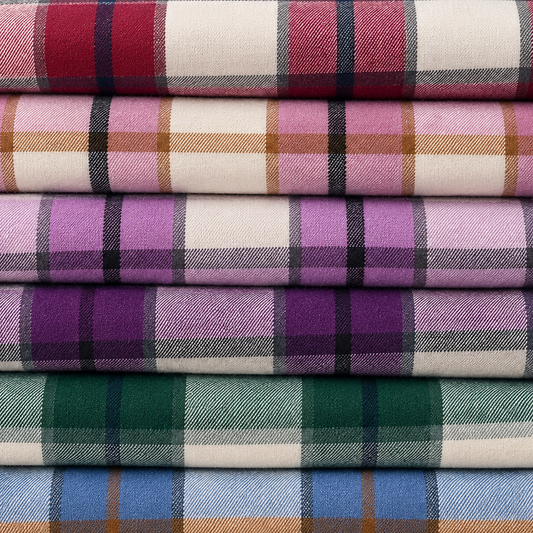Soft Handle Wool Effect Brushed Tartan Fabric | Heavy 290gsm 60" (150cm) Wide Polyester Tartan – Sold by the Meter