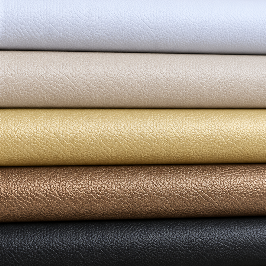 Flame Retardant Upholstery Vinyl Leatherette Fabric | Soft Plain PVC 140cm Wide – Sold by the Meter