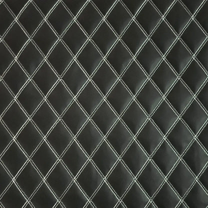 Upholstery Vinyl Leatherette Stitched Diamond Pattern | PVC 140cm Wide – Sold by the Meter