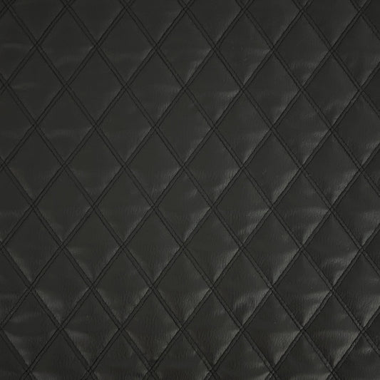 Upholstery Vinyl Leatherette Stitched Diamond Pattern | PVC 140cm Wide – Sold by the Meter