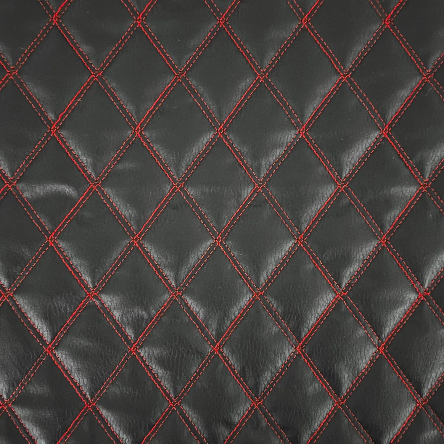 Upholstery Vinyl Leatherette Stitched Diamond Pattern | PVC 140cm Wide – Sold by the Meter