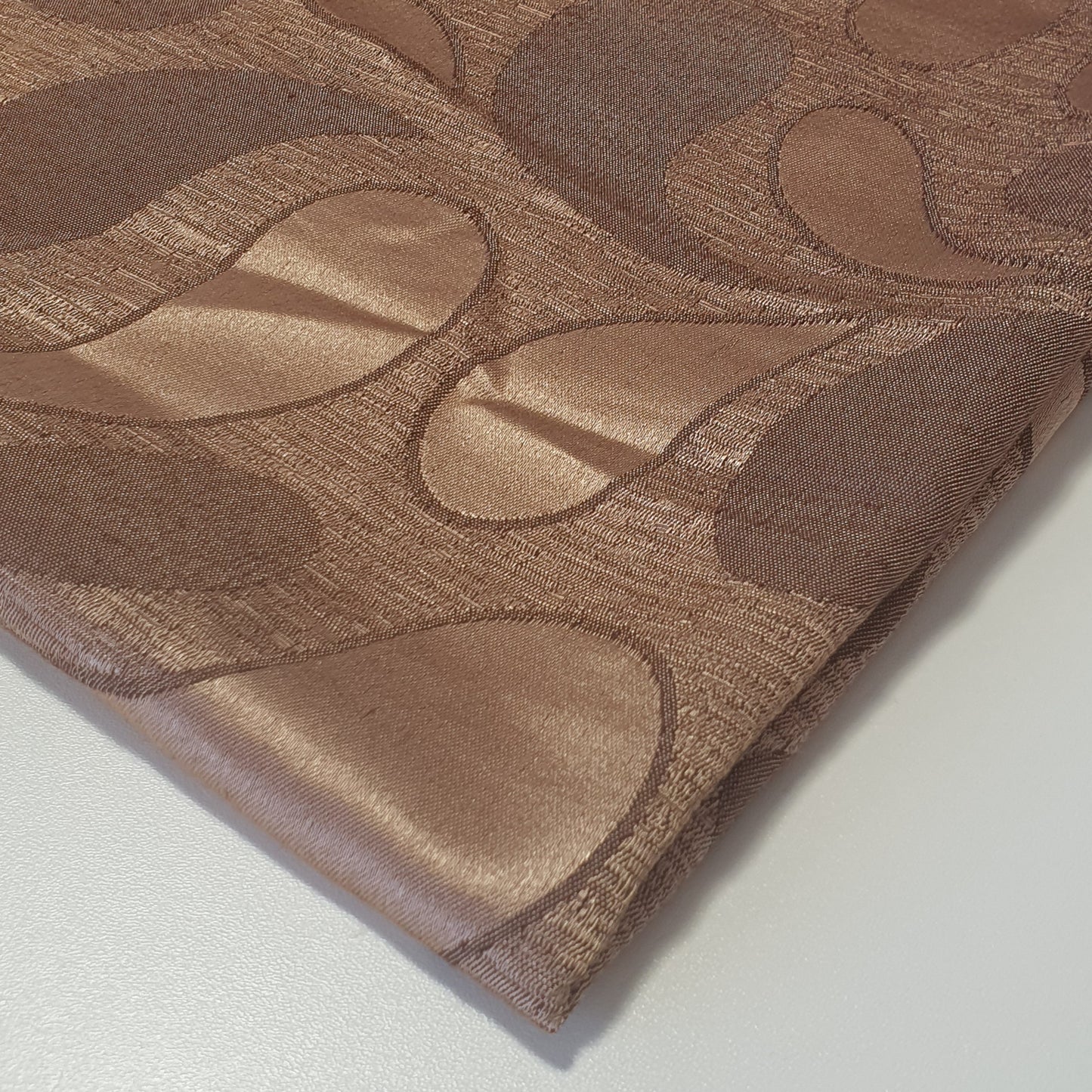 Luxurious Satin Jacquard Fabric – 58" Wide Upholstery & Dressmaking Material with Floral, Paisley, Stripe & Geometric Designs