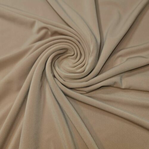 Plain Solid ITY Jersey Fabric – 58" Wide Nylon Lycra 4-Way Stretch Spandex Dress & Swim Material