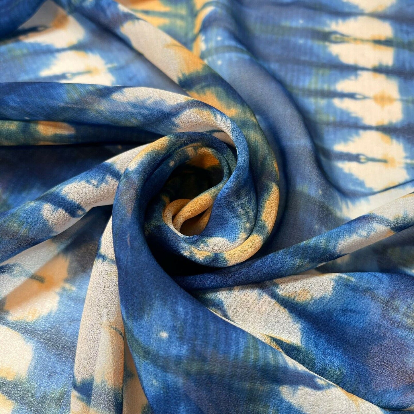 Floral Printed Polyester Georgette and Sheer Chiffon Fabric – Summer Dress Material