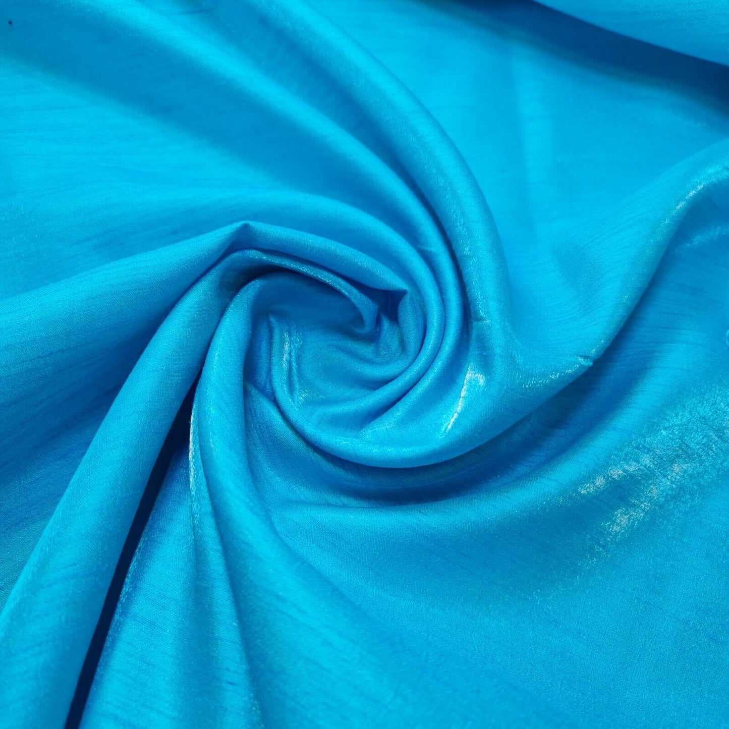 Plain Poly Faux Dupion Silk Fabric – 44" Wide Shiny Dress, Craft & Patchwork Material, 25-Meter Bolt