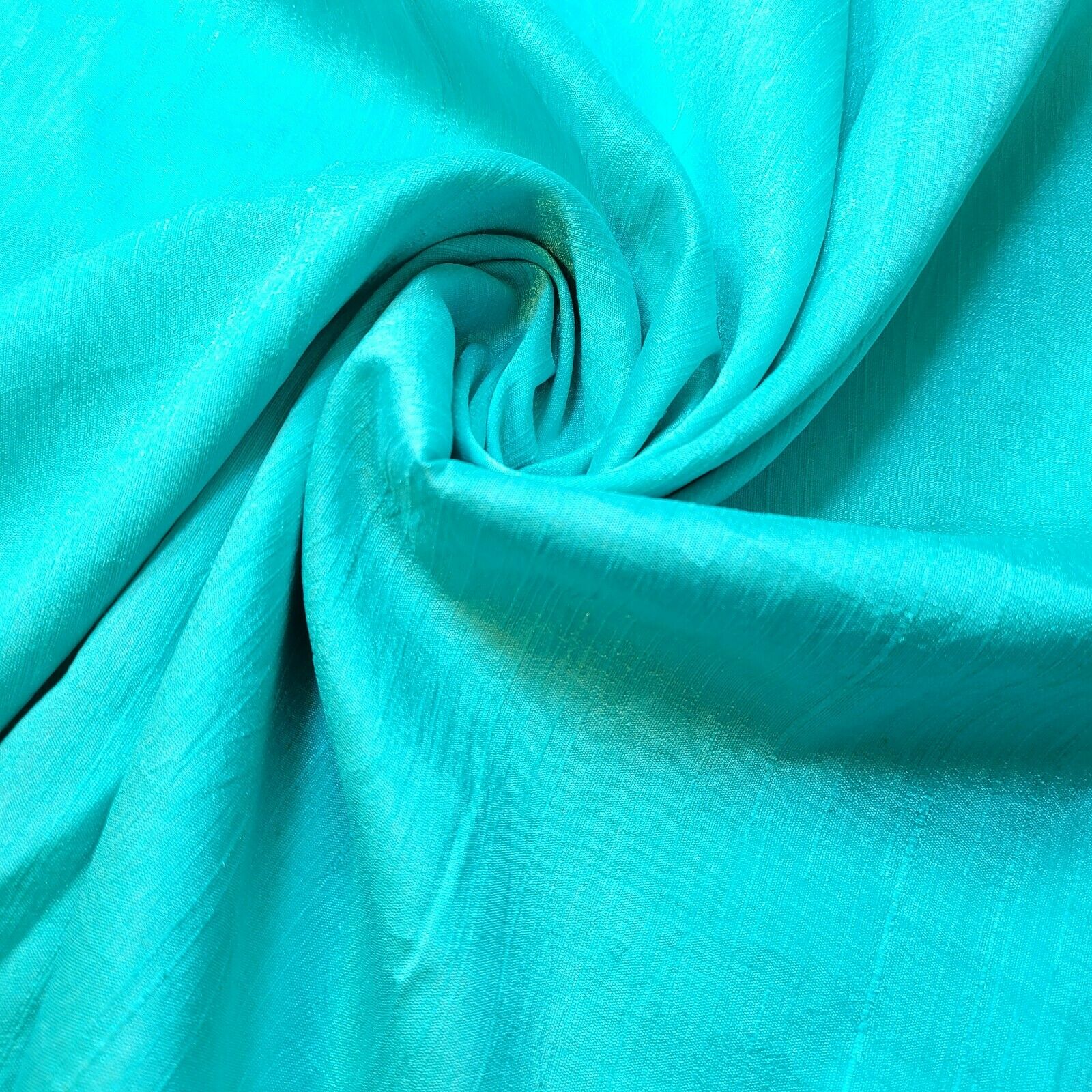 Plain Slub Faux Dupion Raw Silk Fabric – 100% Polyester – 44