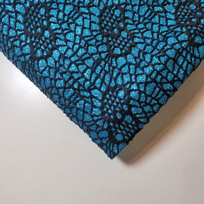 Premium Satin Bonded Lace Fabric – 58" Wide Designer Dress & Craft Material by the Meter