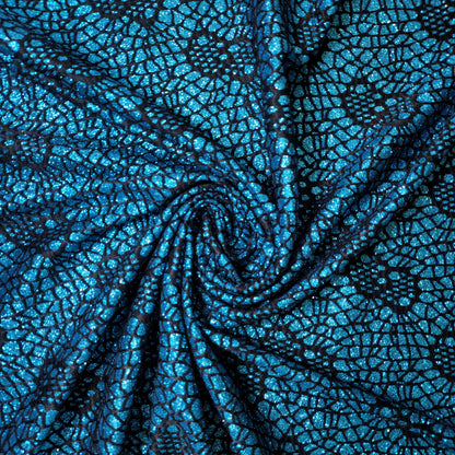 Premium Satin Bonded Lace Fabric – 58" Wide Designer Dress & Craft Material by the Meter