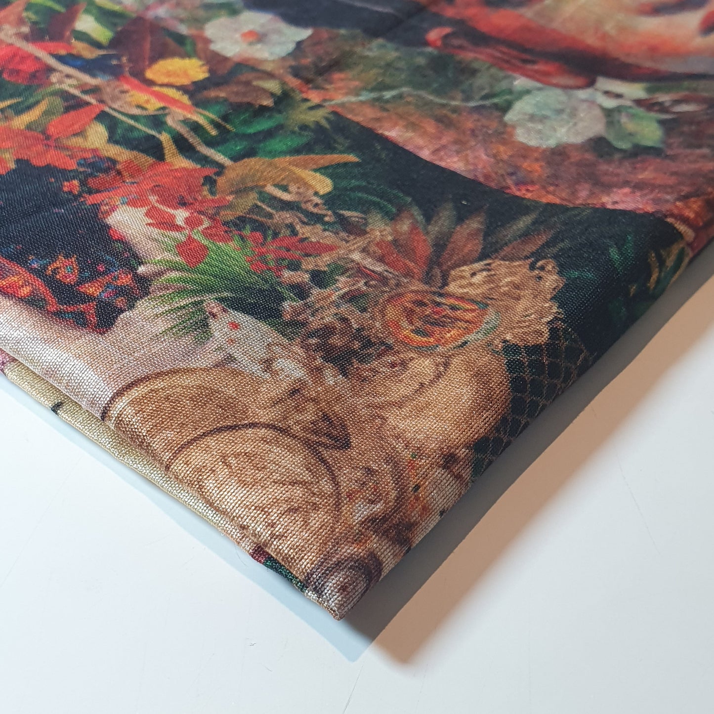 Polyester Faux Raw Silk Digital Print Fabric – 44" Wide Floral, Abstract & Frida Kahlo Inspired Dress, Craft & Quilting