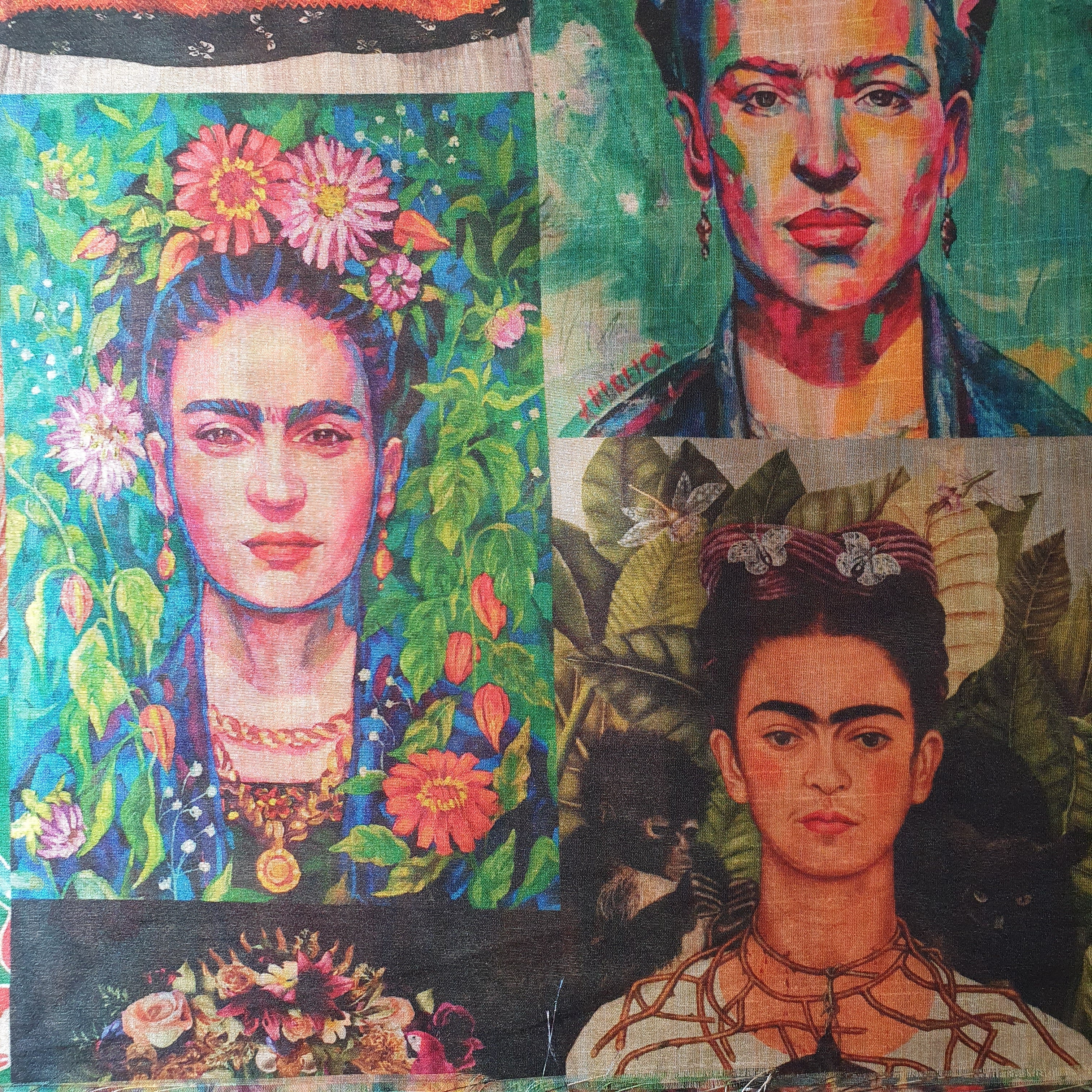 Polyester Faux Raw Silk Digital Print Fabric – 44