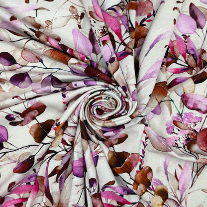Digitally Printed Viscose Jersey Fabric | Soft Stretch Jersey 60" (150cm) Wide Dressmaking Fabric – Sold by the Meter