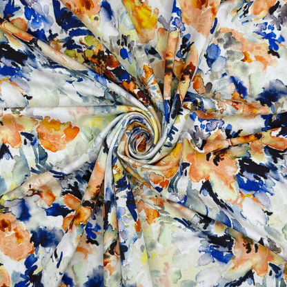 Digitally Printed Viscose Jersey Fabric | Soft Stretch Jersey 60" (150cm) Wide Dressmaking Fabric – Sold by the Meter