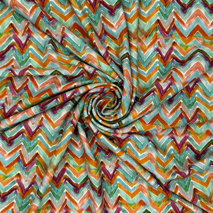 Digitally Printed Viscose Jersey Fabric | Soft Stretch Jersey 60" (150cm) Wide Dressmaking Fabric – Sold by the Meter