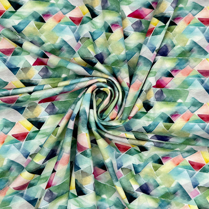 Digitally Printed Viscose Jersey Fabric | Soft Stretch Jersey 60" (150cm) Wide Dressmaking Fabric – Sold by the Meter