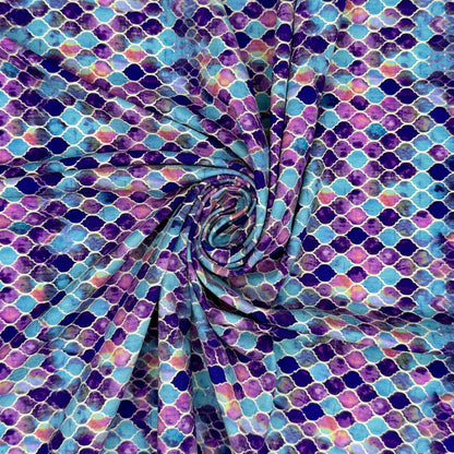 Digitally Printed Viscose Jersey Fabric | Soft Stretch Jersey 60" (150cm) Wide Dressmaking Fabric – Sold by the Meter