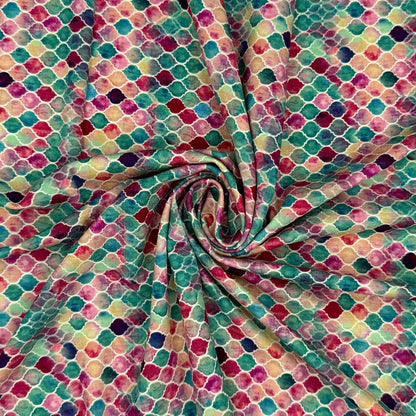 Digitally Printed Viscose Jersey Fabric | Soft Stretch Jersey 60" (150cm) Wide Dressmaking Fabric – Sold by the Meter