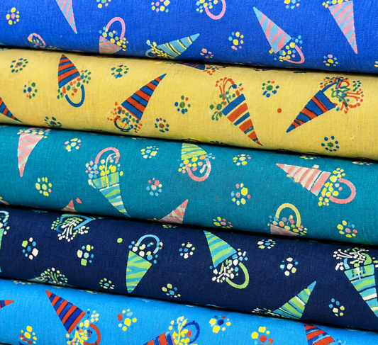 Umbrella Print 100% Cotton Poplin Fabric | 58" Wide Novelty Dressmaking & Quilting Fabric by the Metre