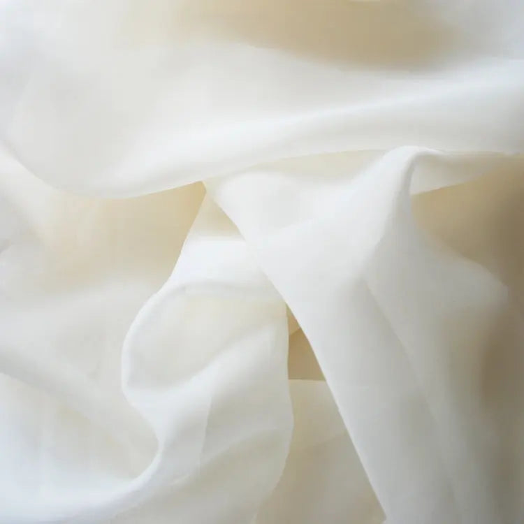 Plain Inherently FR Voile Sheer Drapery Fabric | 100% Polyester 59" (150cm) Wide 50gsm – Sold by the Meter