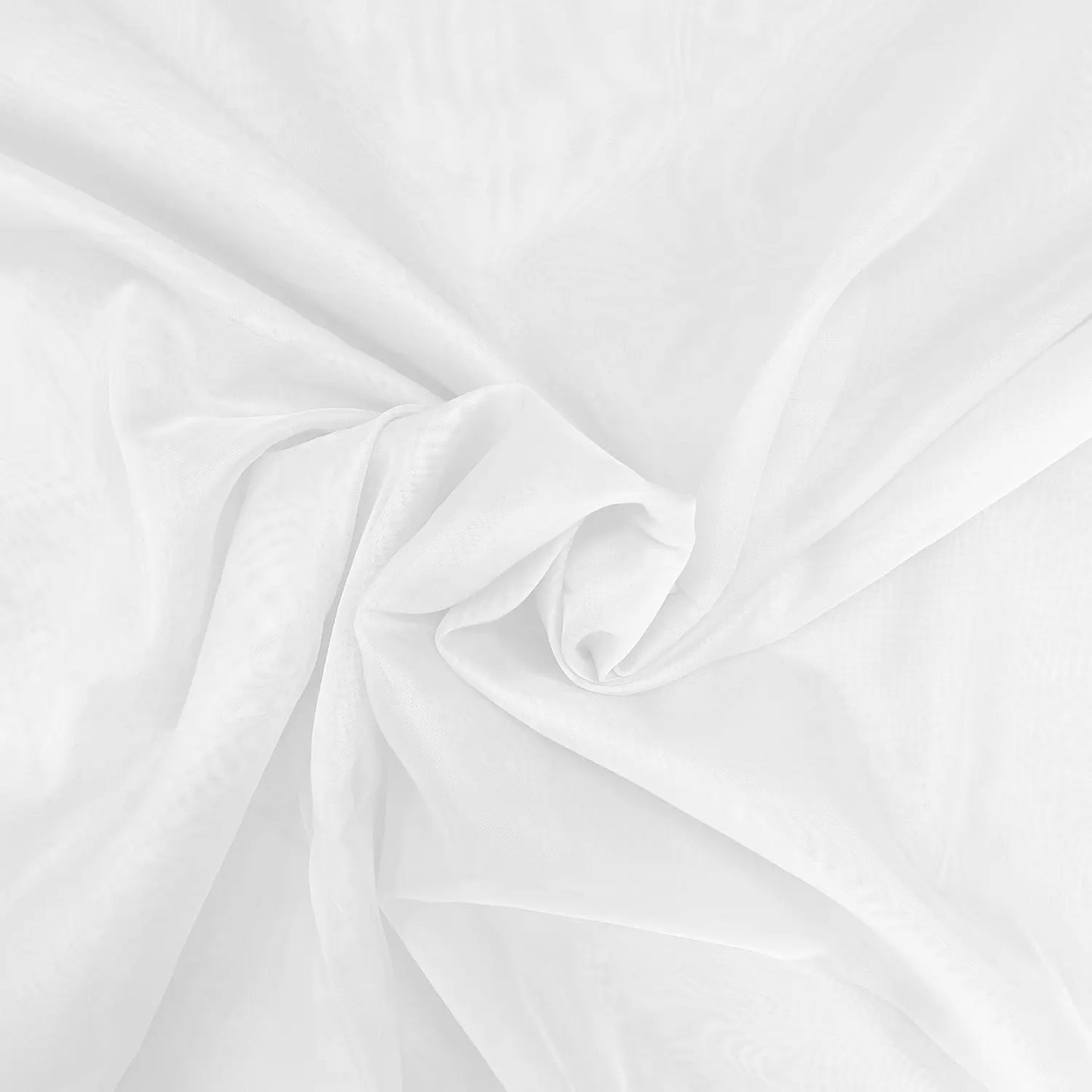 Plain Inherently FR Voile Sheer Drapery Fabric | 100% Polyester 59" (150cm) Wide 50gsm – Sold by the Meter