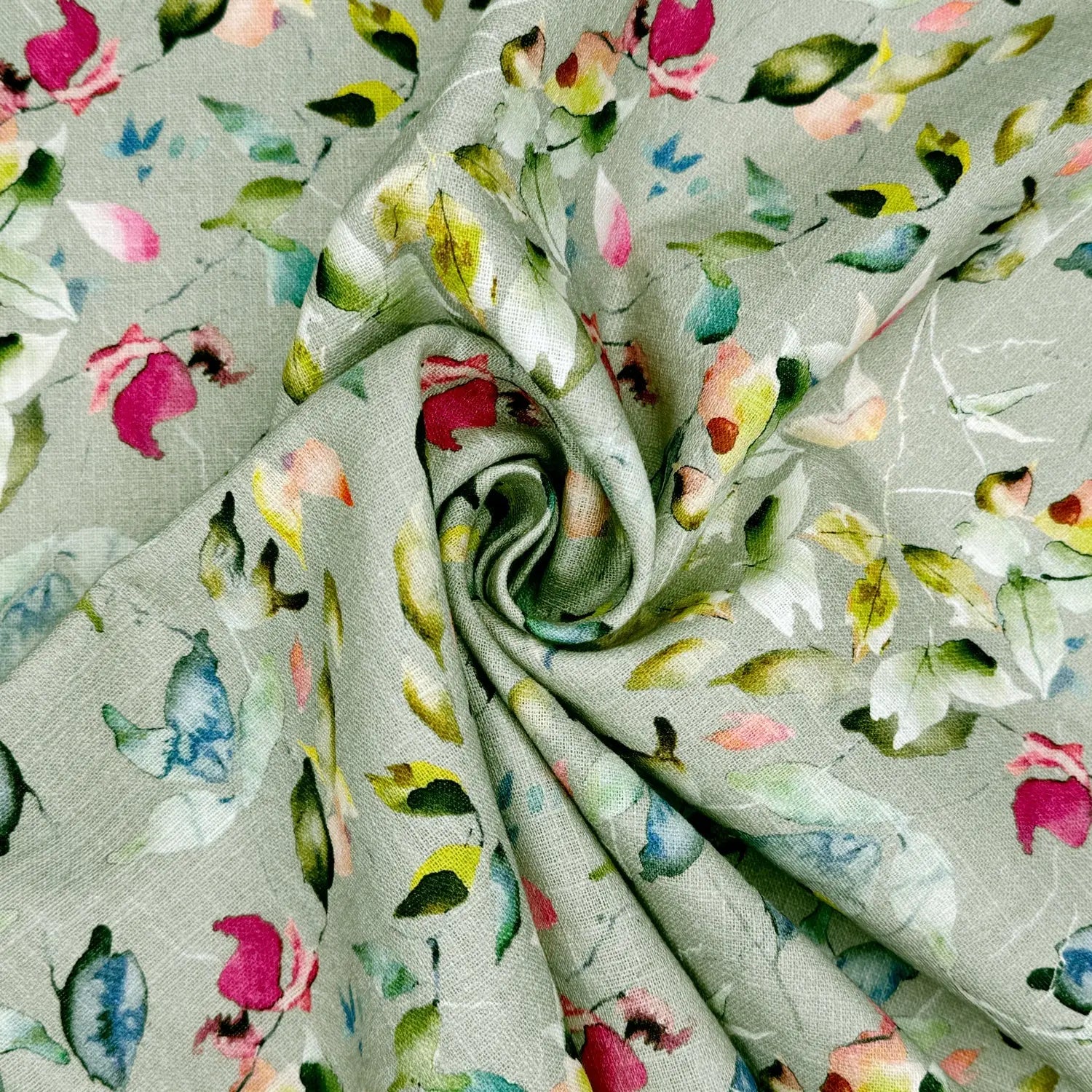 Washed 100% Linen Printed Fabric – Soft Premium Linen 54