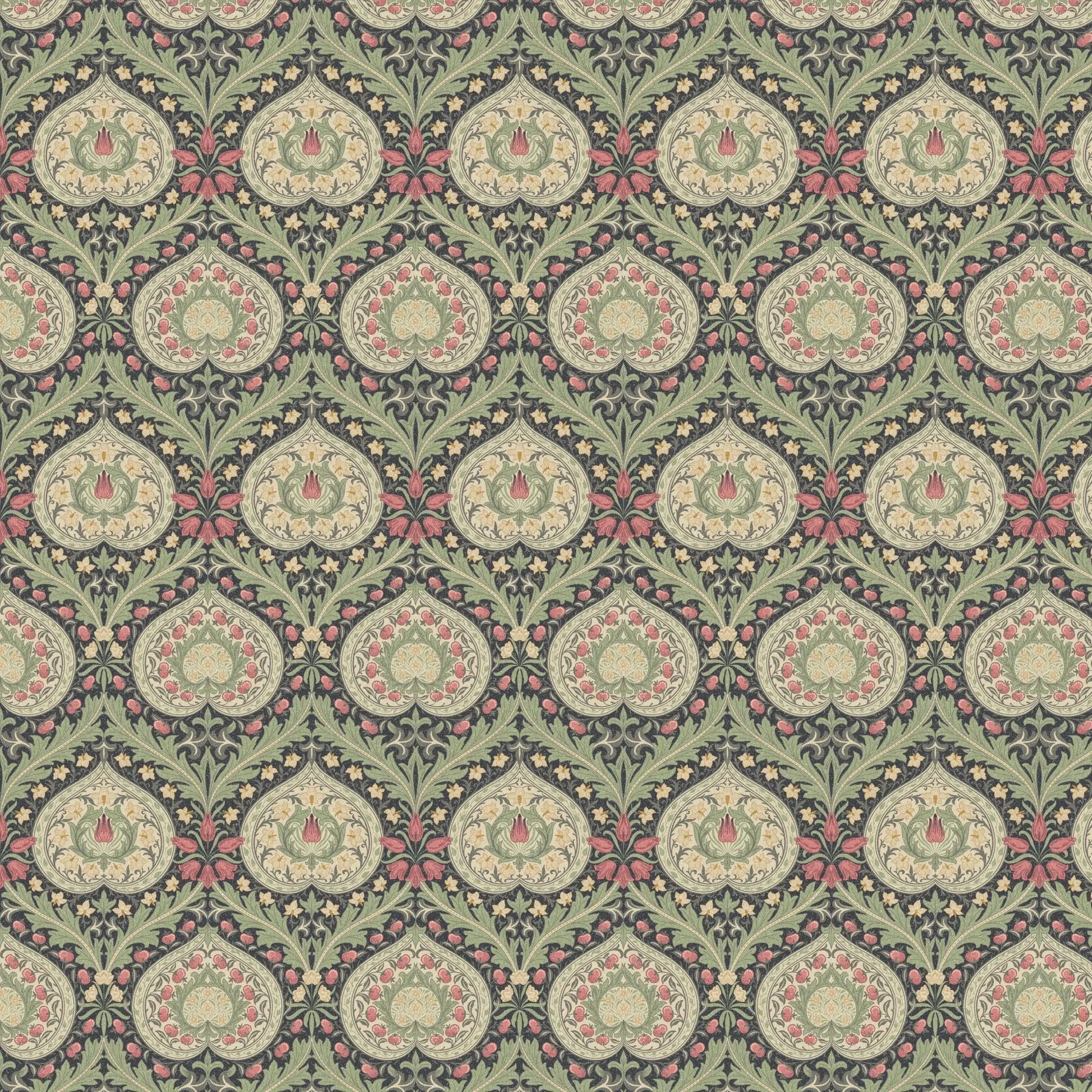William Morris 100% Cotton Furnishing Weight Side-Matching Printed Panama Fabric | European Produced 55" (140cm) Wide 220gsm – Sold by the Meter