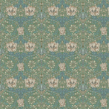 William Morris 100% Cotton Furnishing Weight Side-Matching Printed Panama Fabric | European Produced 55" (140cm) Wide 220gsm – Sold by the Meter