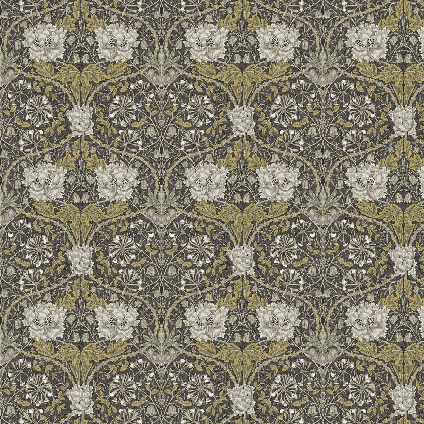 William Morris 100% Cotton Furnishing Weight Side-Matching Printed Panama Fabric | European Produced 55" (140cm) Wide 220gsm – Sold by the Meter