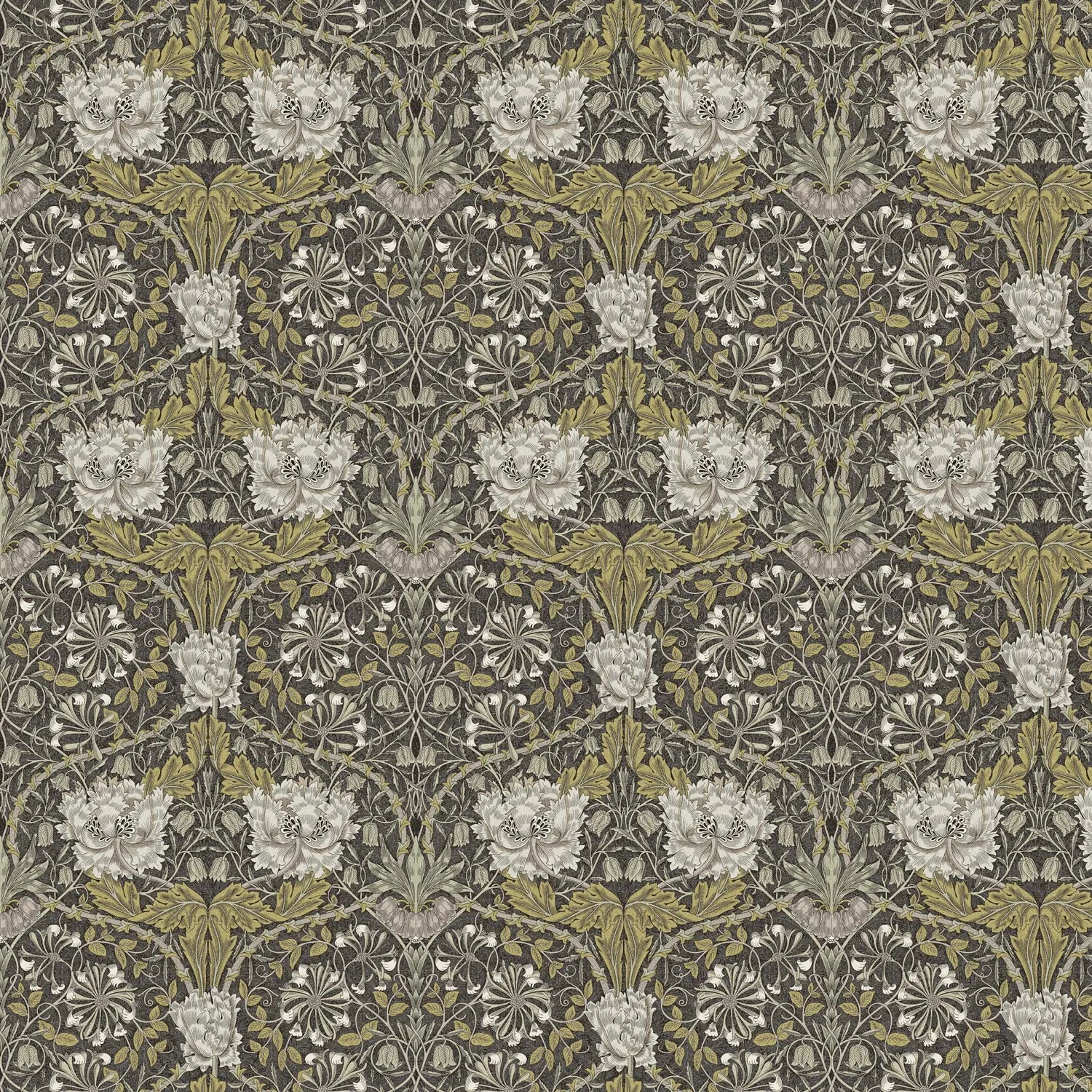 William Morris 100% Cotton Furnishing Weight Side-Matching Printed Panama Fabric | European Produced 55" (140cm) Wide 220gsm – Sold by the Meter