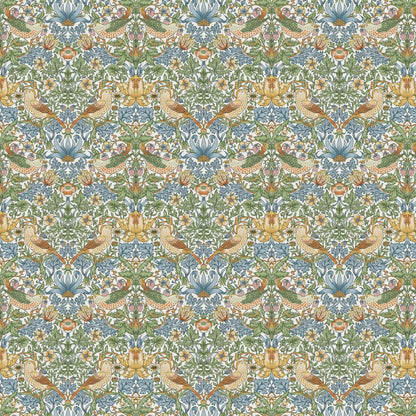William Morris 100% Cotton Furnishing Weight Side-Matching Printed Panama Fabric | European Produced 55" (140cm) Wide 220gsm – Sold by the Meter