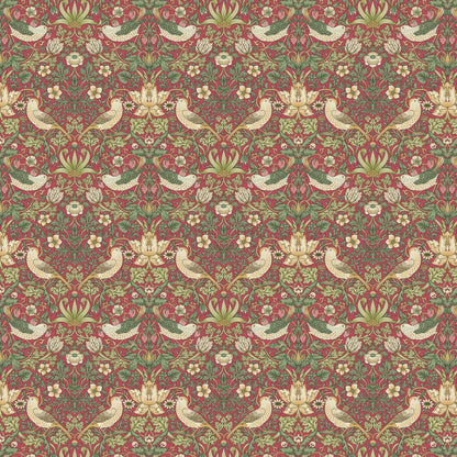 William Morris 100% Cotton Furnishing Weight Side-Matching Printed Panama Fabric | European Produced 55" (140cm) Wide 220gsm – Sold by the Meter