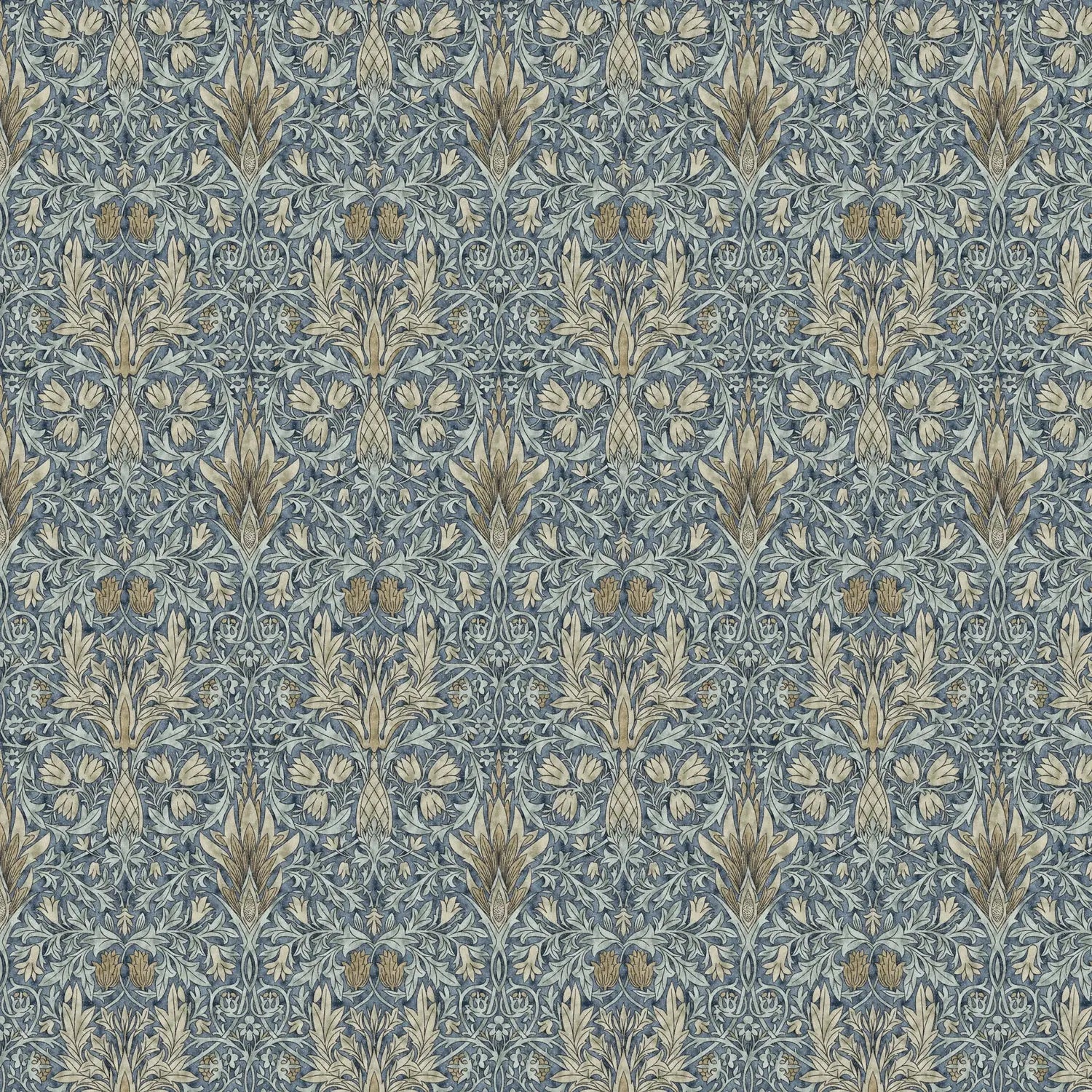William Morris 100% Cotton Furnishing Weight Side-Matching Printed Panama Fabric | European Produced 55" (140cm) Wide 220gsm – Sold by the Meter
