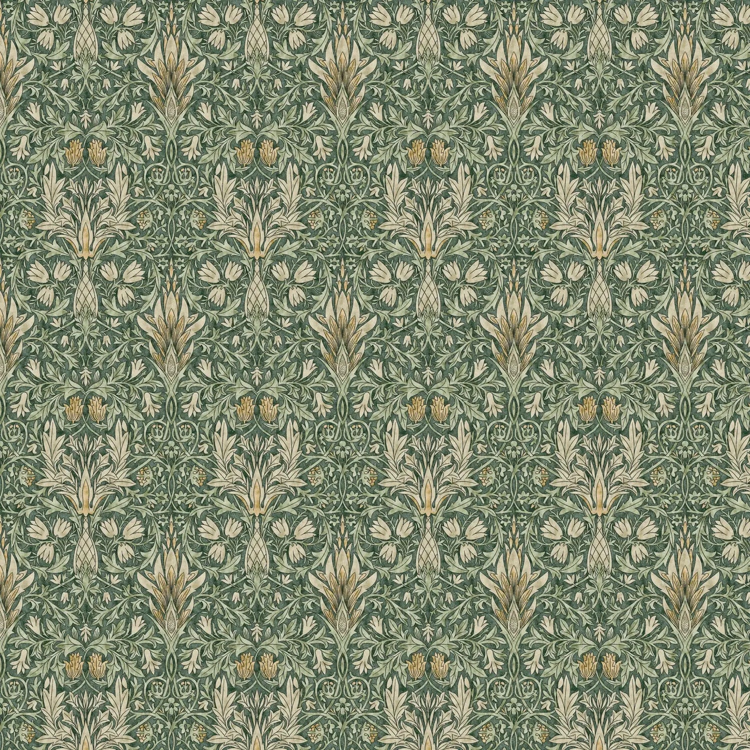 William Morris 100% Cotton Furnishing Weight Side-Matching Printed Panama Fabric | European Produced 55" (140cm) Wide 220gsm – Sold by the Meter