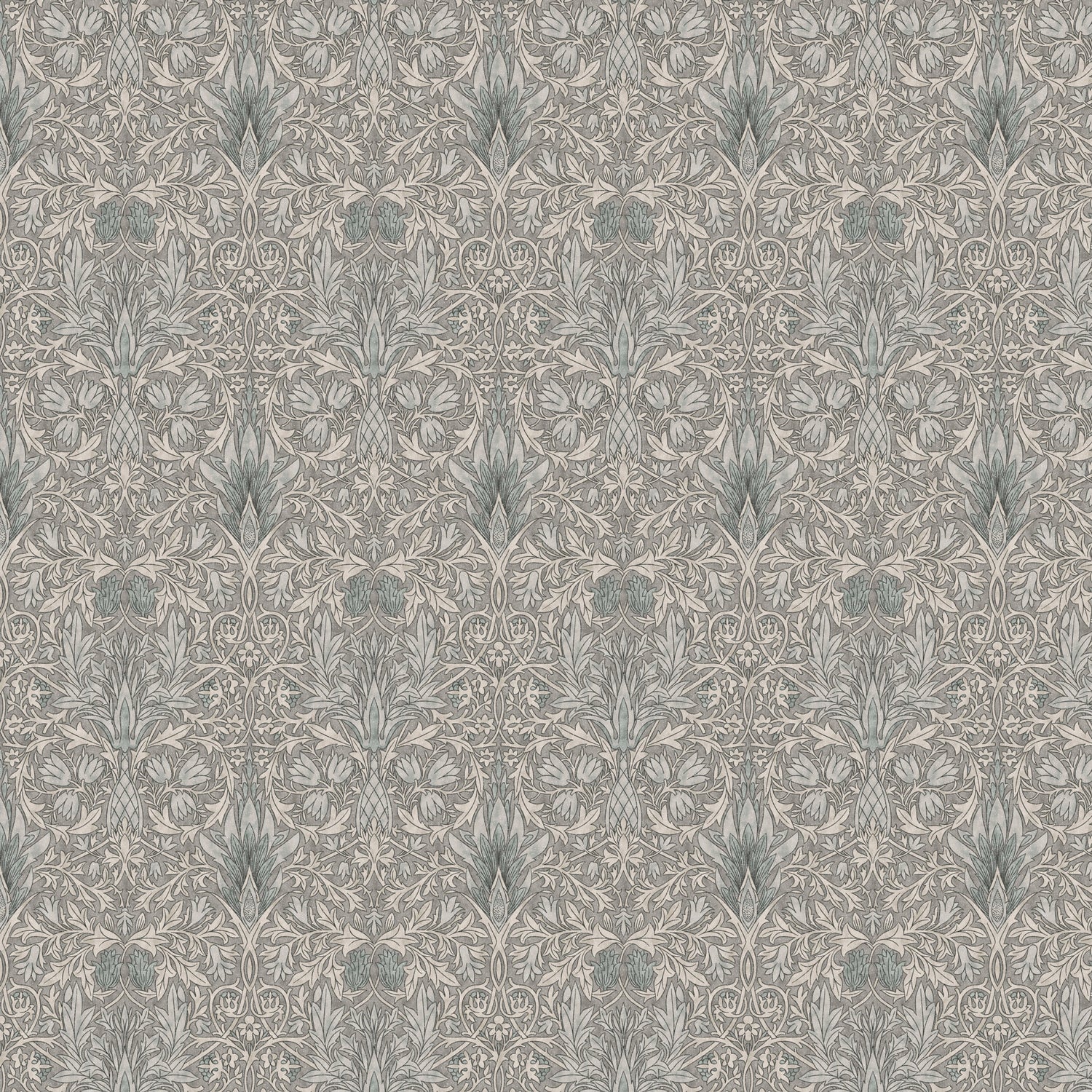 William Morris 100% Cotton Furnishing Weight Side-Matching Printed Panama Fabric | European Produced 55