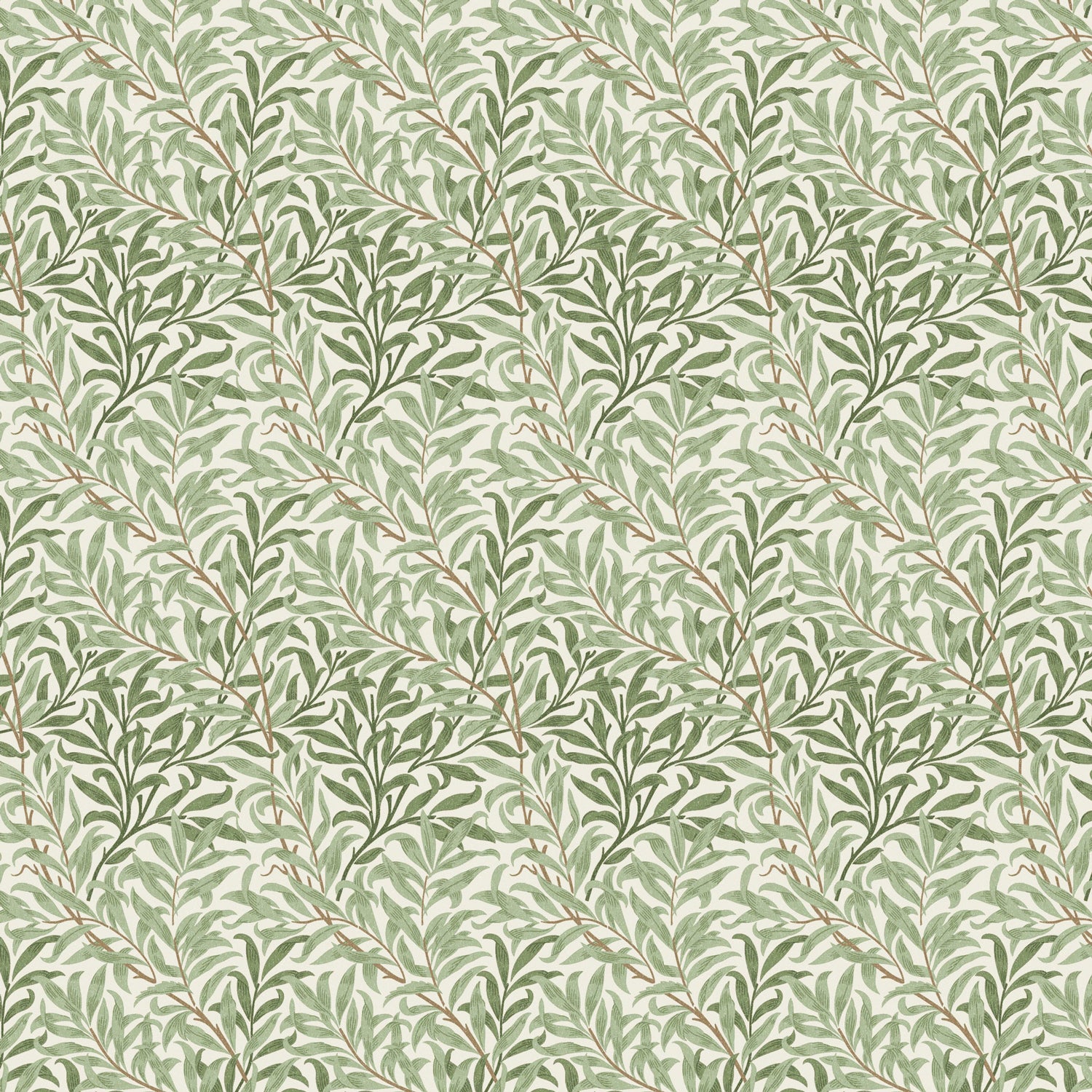 William Morris 100% Cotton Furnishing Weight Side-Matching Printed Panama Fabric | European Produced 55