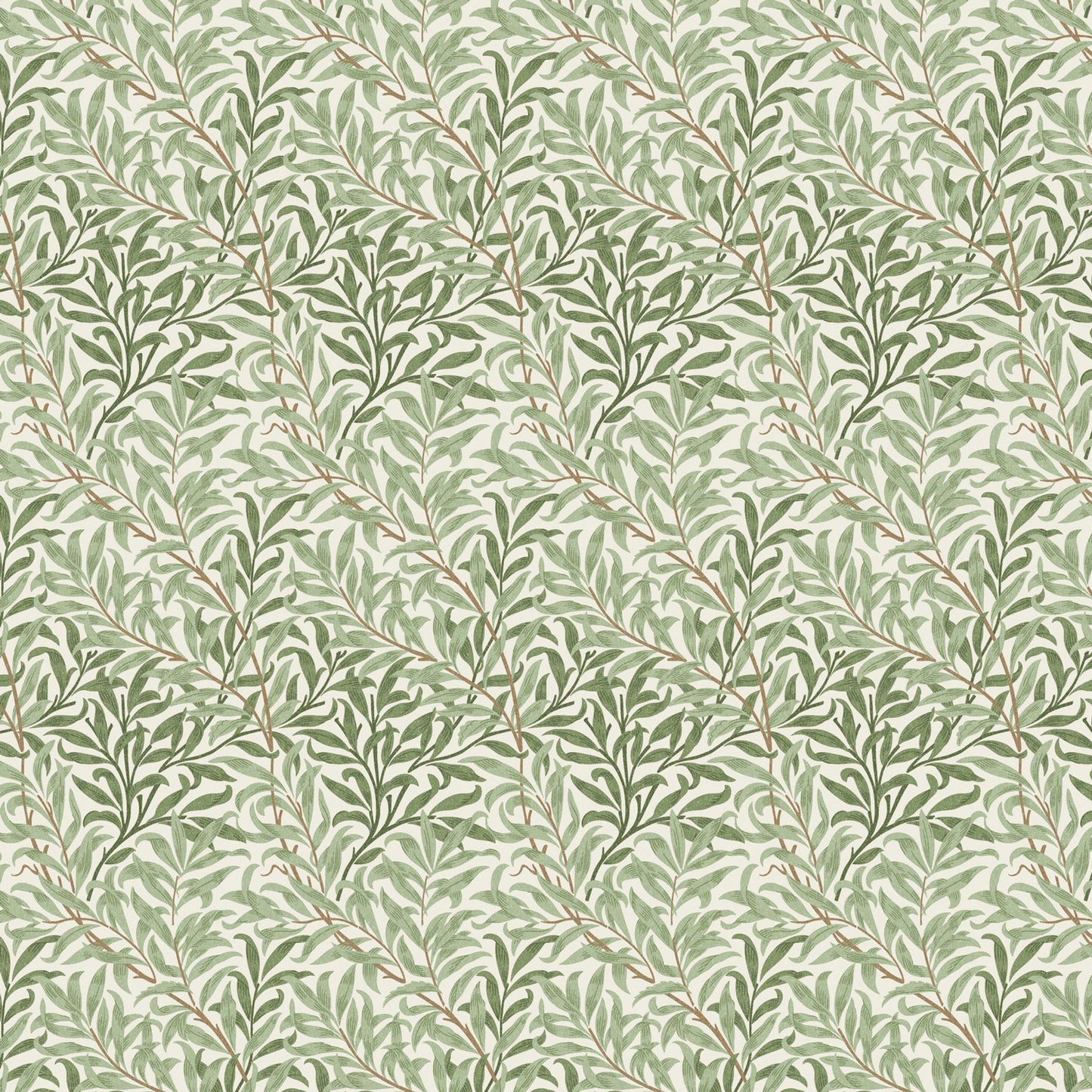 William Morris 100% Cotton Furnishing Weight Side-Matching Printed Panama Fabric | European Produced 55" (140cm) Wide 220gsm – Sold by the Meter