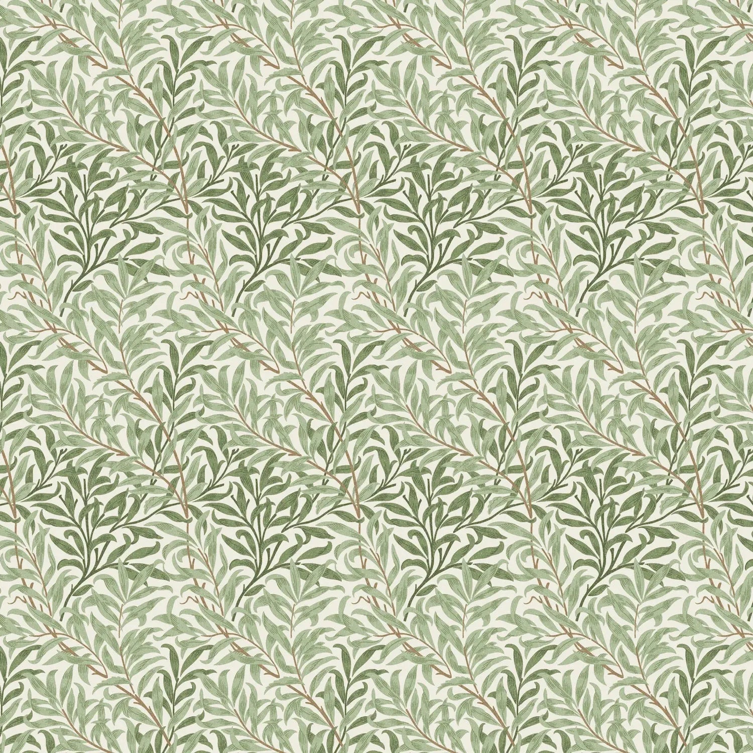 William Morris 100% Cotton Furnishing Weight Side-Matching Printed Panama Fabric | European Produced 55" (140cm) Wide 220gsm – Sold by the Meter