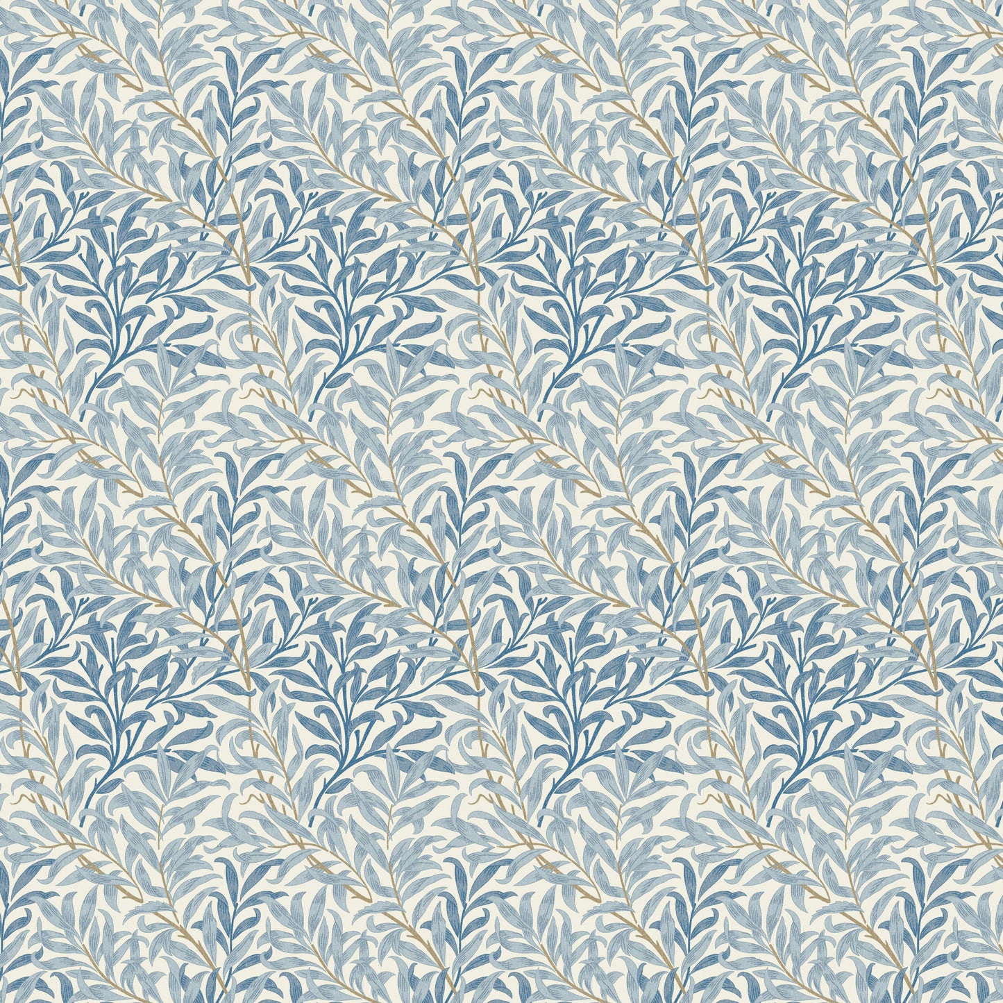 William Morris 100% Cotton Furnishing Weight Side-Matching Printed Panama Fabric | European Produced 55" (140cm) Wide 220gsm – Sold by the Meter