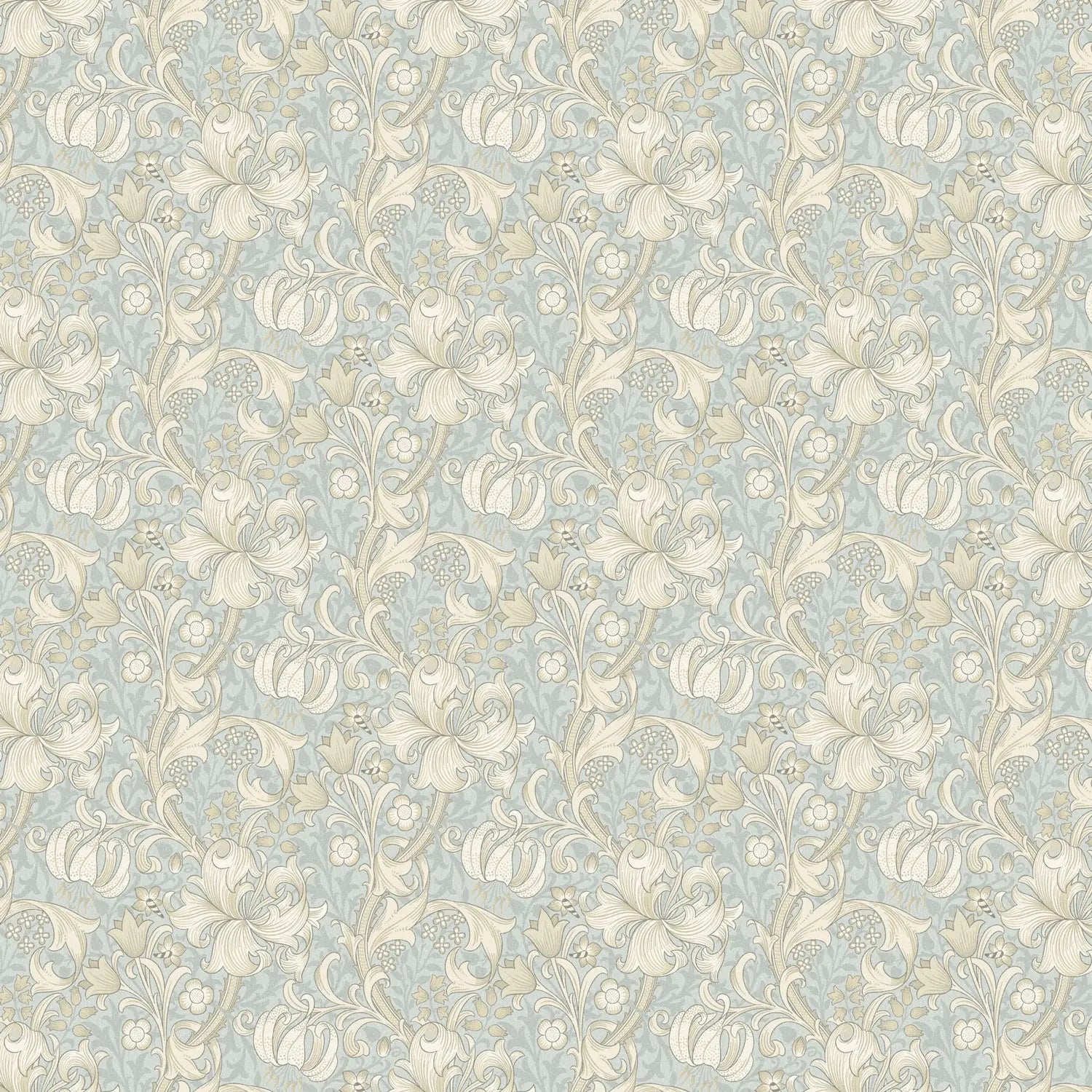 William Morris 100% Cotton Furnishing Weight Side-Matching Printed Panama Fabric | European Produced 55" (140cm) Wide 220gsm – Sold by the Meter