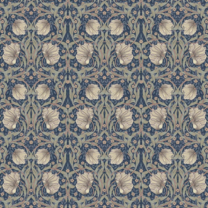 William Morris 100% Cotton Furnishing Weight Side-Matching Printed Panama Fabric | European Produced 55" (140cm) Wide 220gsm – Sold by the Meter