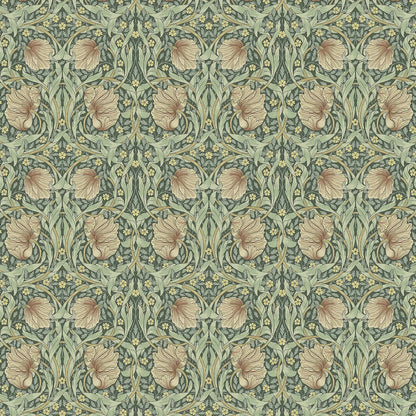 William Morris 100% Cotton Furnishing Weight Side-Matching Printed Panama Fabric | European Produced 55" (140cm) Wide 220gsm – Sold by the Meter