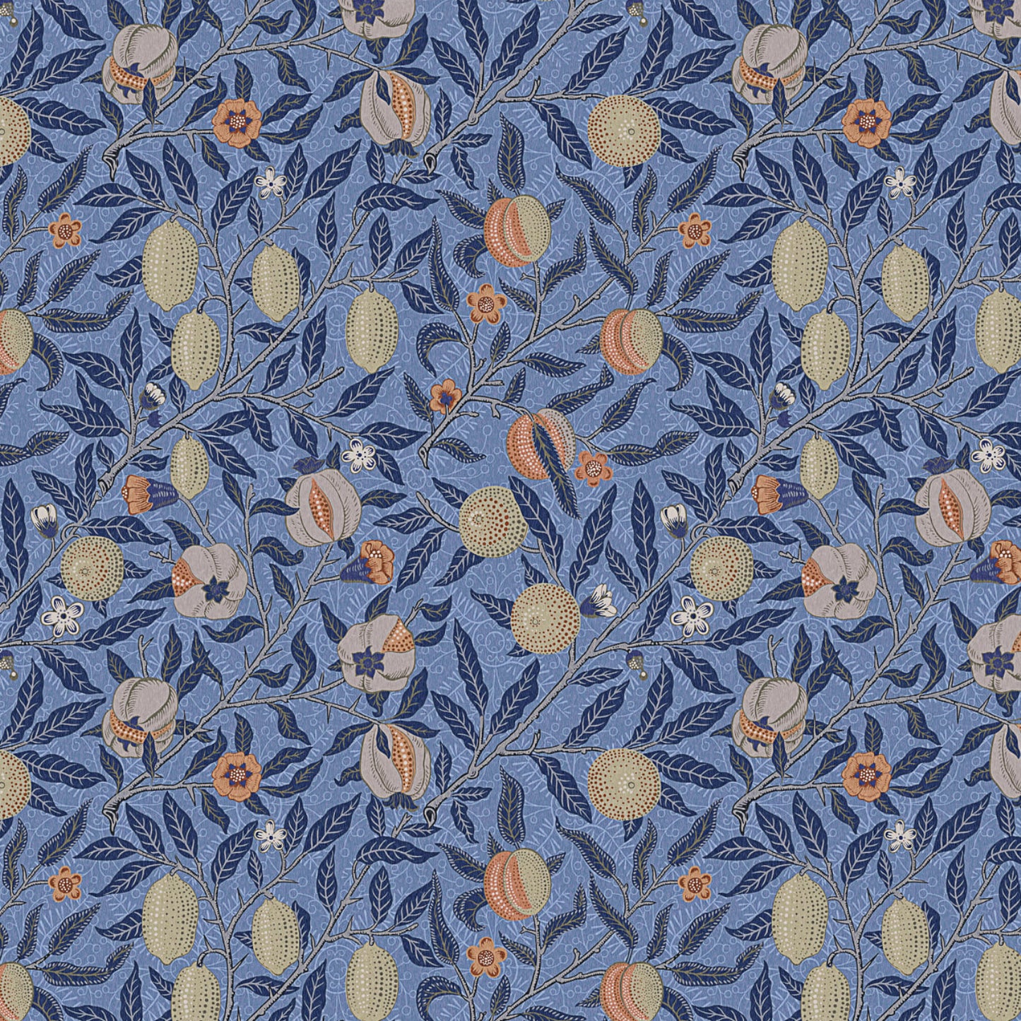 William Morris 100% Cotton Furnishing Weight Side-Matching Printed Panama Fabric | European Produced 55" (140cm) Wide 220gsm – Sold by the Meter