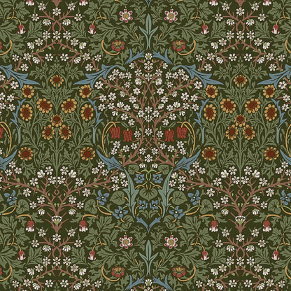 William Morris 100% Cotton Furnishing Weight Side-Matching Printed Panama Fabric | European Produced 55" (140cm) Wide 220gsm – Sold by the Meter