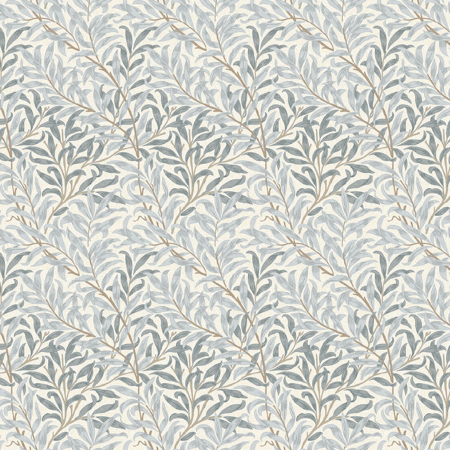 William Morris 100% Cotton Furnishing Weight Side-Matching Printed Panama Fabric | European Produced 55
